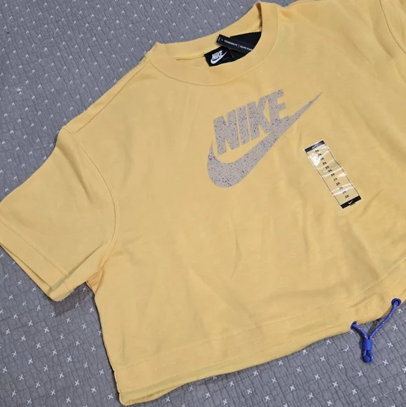 Nike Cropped Sweatshirt Top - Picture 4 of 11